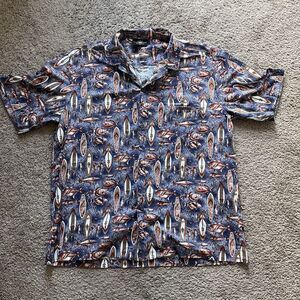 Vintage Royal Creations Hawaiian Shirt XL Made in Hawaii Surf Fish Aloha